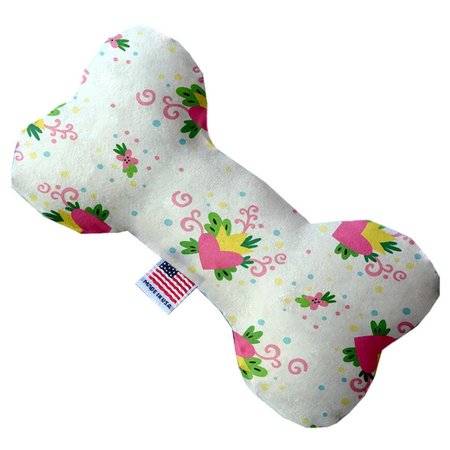 MIRAGE PET PRODUCTS Sweet Love Canvas Bone Dog Toy 8 in. 1372-CTYBN8